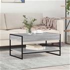 vidaXL Sohvapöytä Harmaa Sonoma 80 x 50 x 40 cm Tekninen puu