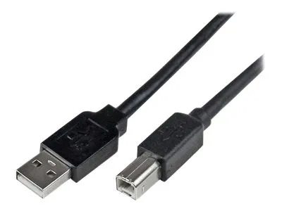 StarTech.com 65ft (20m) Active USB 2.0 A to B Cable, Long USB Cable, USB Printer Cable, 1x USB A (M), 1x USB B (M), Black