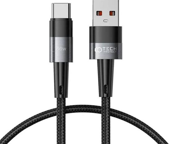 Tech-Protect UltraBoost USB-C / USB-A 66W 6A 0.25m Cable - Grey