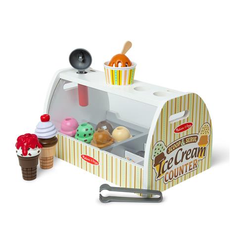 Spin Master Melissa & Doug - Scoop & Serve Ice Cream Counter, Play Kitchen
