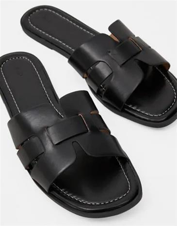 Nelly - Ruskea - Flat Sandal