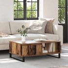 vidaXL Sohvapöytä Vanha Puu 90 x 60 x 35 cm Tekninen puu