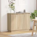 vidaXL LED-pöytätaso Sonoman tammi 90 x 32 x 75 cm Tekninen puu