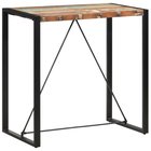 vidaXL Baaripöytä 110x60x110 cm täysi kierrätetty puu