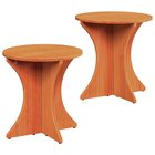 vidaXL Sohvapöytä 2 pcs Vaha ruskea Täysi mänty