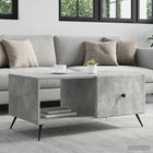 vidaXL Sohvapöytä Betoninharmaa 90 x 50 x 40 cm Tekninen puu