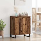 vidaXL Sivupöytä Vanha Puu 60 x 35 x 70 cm Tekninen puu