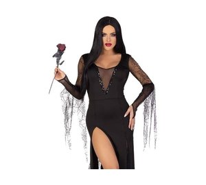 Seksikäs Spooky Morticia puku