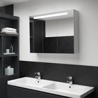 vidaXL LED kylpyhuoneen peilikaappi 88x13x62 cm