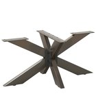 vidaXL Sohvapöydän jalka hämähäkinmuotoinen musta 98x58x(42-43) cm teräs