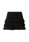 Urban Classics - Ladies Volants Jersey Skirt - Lyhyt hame - Naiset - Musta