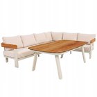 2-osainen ulkokalustesetti Molto, vaaleanharmaa/beige