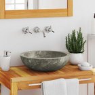 vidaXL Pesuallas harmaa Ø40x12 cm marmori