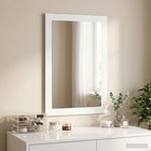 vidaxl Peili FAUSKE valkoinen 43 x 3,5 x 77 cm Suorakaide