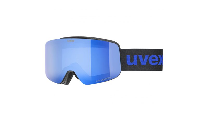 Uvex pwdr FM, laskettelulasit, juniori, musta/sininen