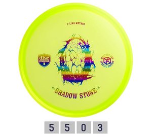 Frisbeegolfkiekko Midrange Driver C-Line Method Shadow keltainen