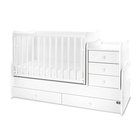 Muunneltava lasten sänky Lorelli Maxi Plus New, 62x110 cm, valkoinen