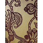 Marquise Damask Flock Gold/Plum - FG057-T49 Tapetti