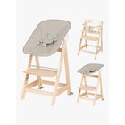 Roba Born Up 2-in-1 Syöttötuoli, Natural/Greyish Quilted