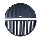 Kaksiosainen valurautainen grillilevy 22" / paistolevy Ø46,5 cm / grillitaso pyöreään grilliin