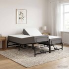vidaXL Sähkösäätöinen sänky runko Musta 140 x 200 cm Teräs