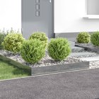 vidaXL Nurmireunus 4 pcs 100 x 100 x 20 cm Teräs Hopea
