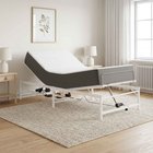 vidaXL Sähkösäätöinen sänky runko valkoinen 80 x 200 cm Teräs