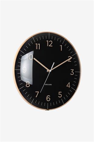 KARLSSON Wall Clock Esencia Dome Black - Black - Ø 30 CM