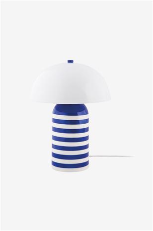 Leitmotiv Table Lamp Rayado Retro - Blue - H30CM
