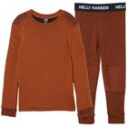 Helly Hansen Lifa Merino, setti, lapset, ruskea