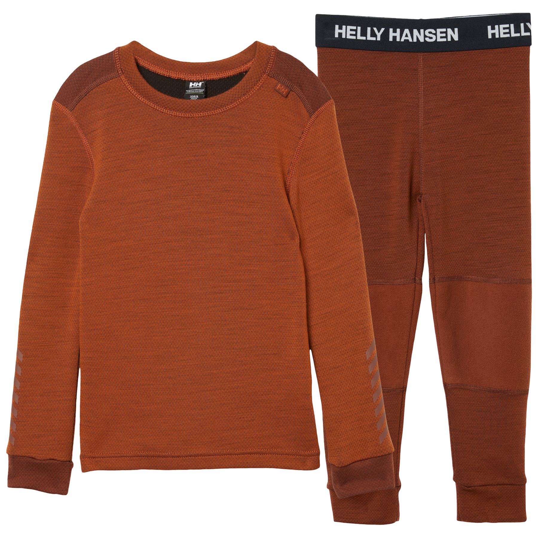 Helly Hansen Lifa Merino, setti, lapset, ruskea