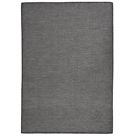 vidaXL Ulkomatto Flatweave 160x230 cm harmaa