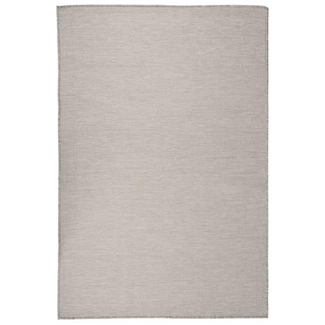 vidaXL Ulkomatto Flatweave 120x170 cm harmaanruskea