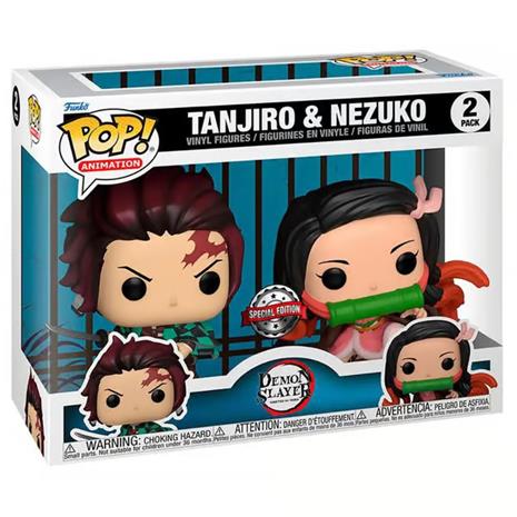 Funko POP! Demon slayer Tanjiro with Nezuko 2pack Exlusive