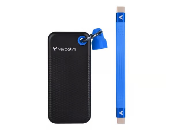 Verbatim Pocket SSD USB 3.2 Gen 2 1TB Black/Blue