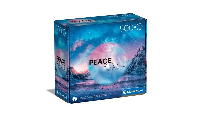 Clementoni Puzzle Peace Collection Light Blue 500 pieces Lattia