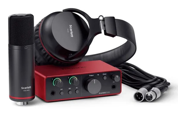 Focusrite Scarlett Solo Studio 4th Gen USB Audio Interface Bundle