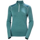 Helly Hansen Lifa Merino Keskipaksu 1/2-vetoketjullinen, naisten, vihreä