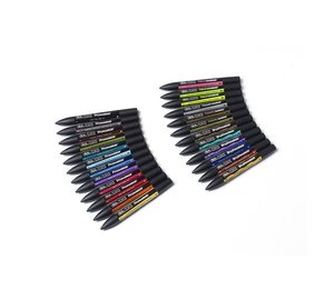 Winsor & Newton - Mixed marker set 24pcs + wallet (832226)