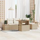 vidaXL Puutarhasohva Setti 6 pcs Beige ja kerma
