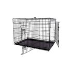 Flamingo Mezo XL musta metallinen koirankoppi 70x109x77 cm