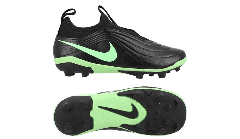 Nike Tiempo Maestro Flex FG/AG Shadow - Musta/Illusion Green Lapset