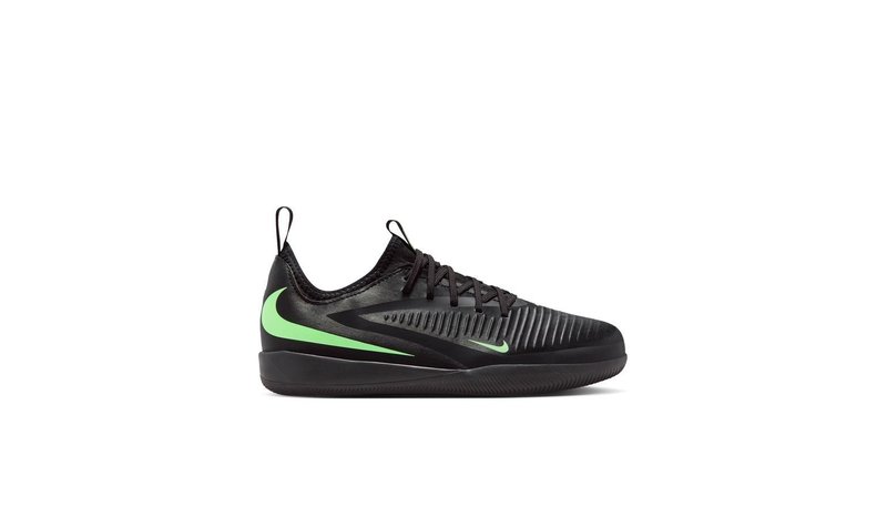 Nike Phantom 6 Low Cut Academy Shadow IC - Musta/Illusion Green Lapset