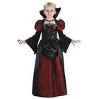 Lapsen vampyyripuku hämähäkkikuvioilla - Naamiaiset, Halloween - 122-134 cm