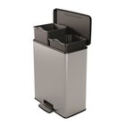 Metallinen Duo Deco Roskakori 26+26L hopea