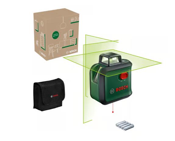 Bosch AdvancedLevel 360 (0603663BZ0) 4xAA, ristilinjalaser – kuva 8/8