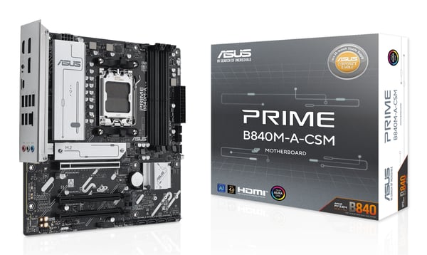 ASUS PRIME B840M-A-CSM Emolevy - AMD B840 - AMD AM5 socket - DDR5 RAM - Micro-ATX