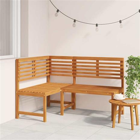 vidaXL Kulmapenkki 140 cm akaasiapuu – kuva 8/8