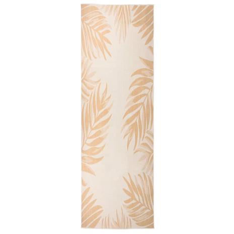 vidaXL Ulkomatto Flatweave 80x250 cm lehtikuvio