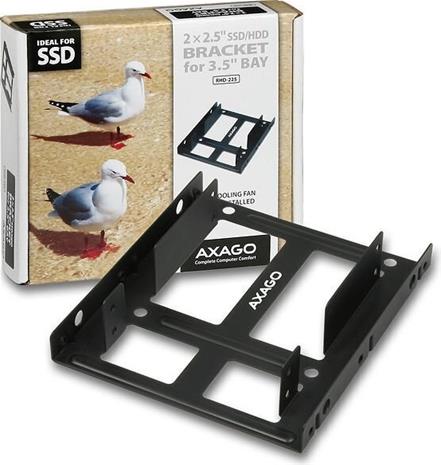 AXAGON 2 × 2.5" SSD / HDD Bracket for 3.5" Bay – kuva 2/3